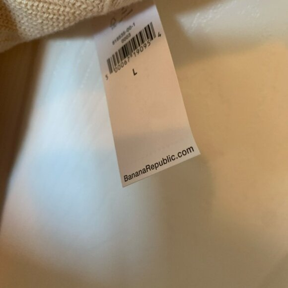 Banana Republic Peach Square Neck Cross Back Cropped Sweater Tank | L NWT - Picture 4 of 7